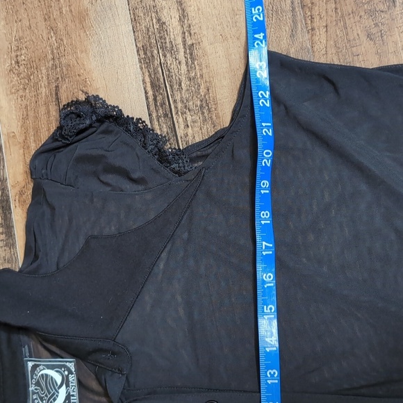 Killstar Eve's Hollow Mesh See Thru Dress Size 4XL (20-22) In Black Goth Rave - Picture 9 of 12